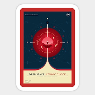 Atomic Clock NASA Artwork Sticker